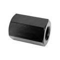 Te-Co Coupling Nut, M16, Steel, Black Oxide, 40 mm Lg, 27 mm Hex Wd 61505